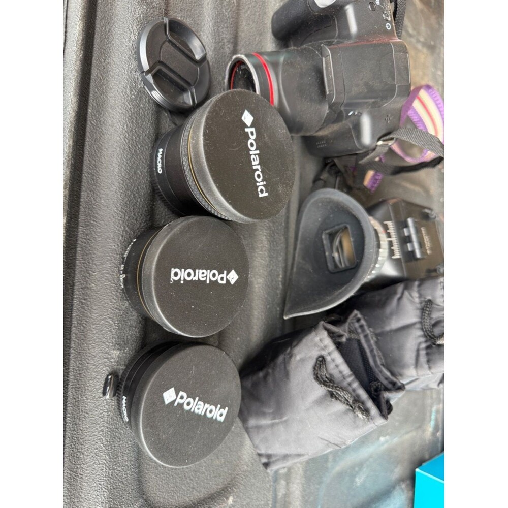Polaroid Black Lens Caps and Camera Accessories